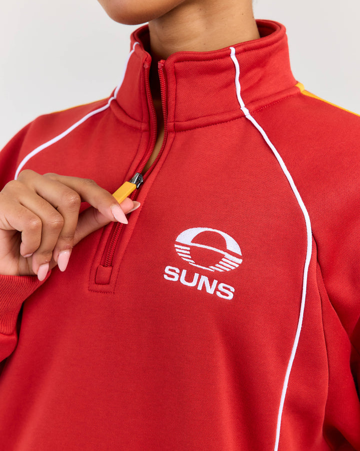 AFL x EE Retro 1/4 Zip - Gold Coast SUNS