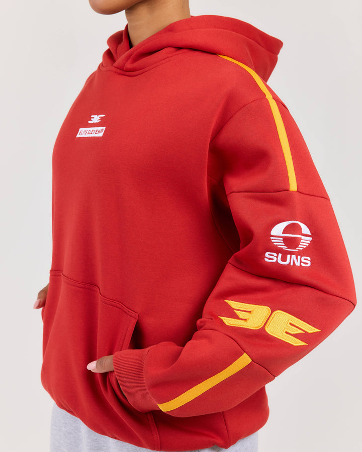 AFL x EE Retro Hoodie - Gold Coast SUNS