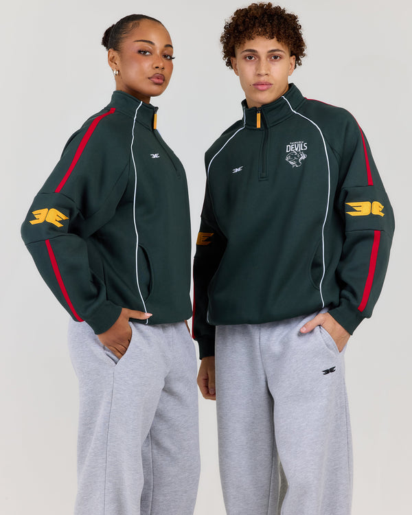 AFL x EE Retro 1/4 Zip - Tasmania Devils