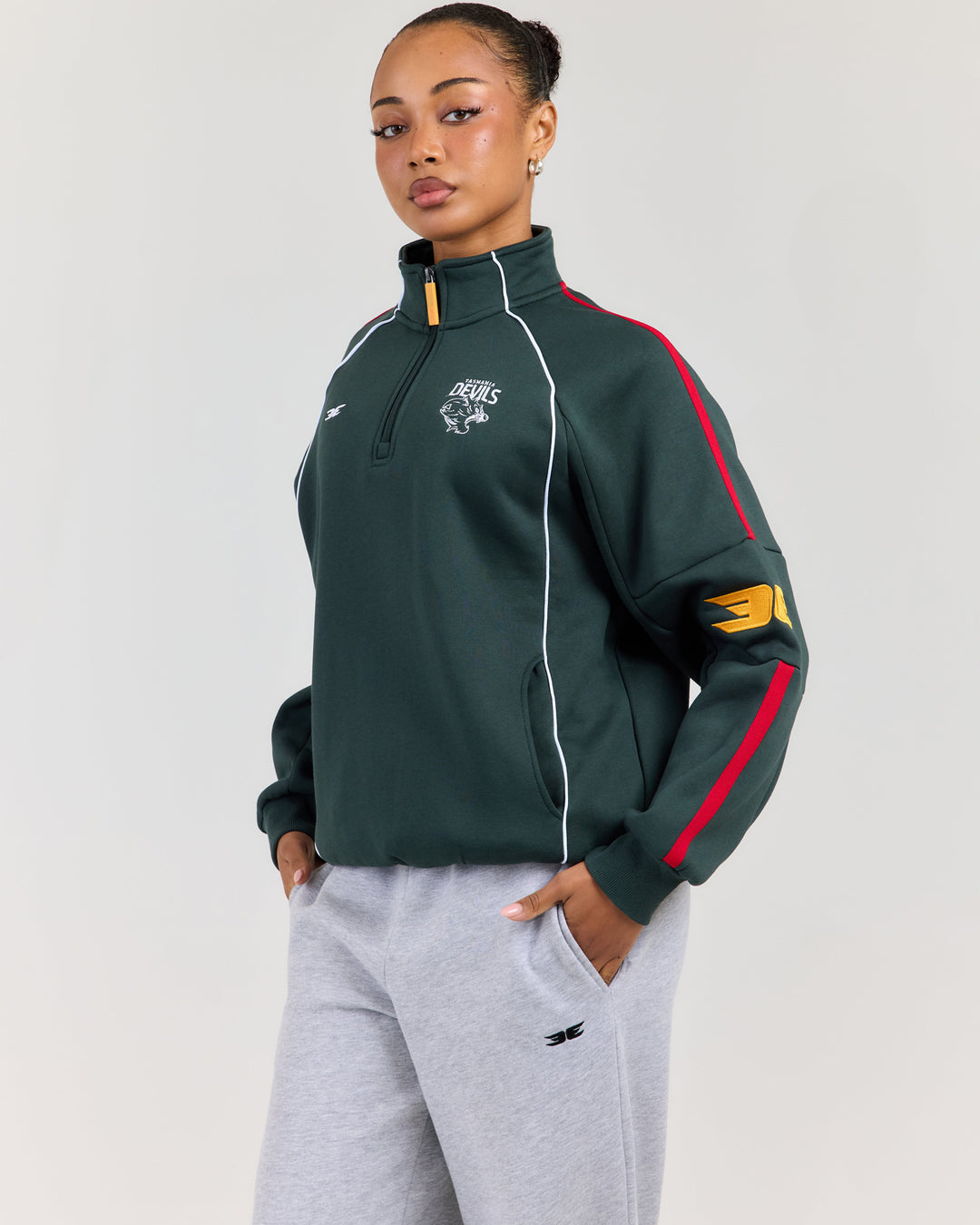 AFL x EE Retro 1/4 Zip - Tasmania Devils