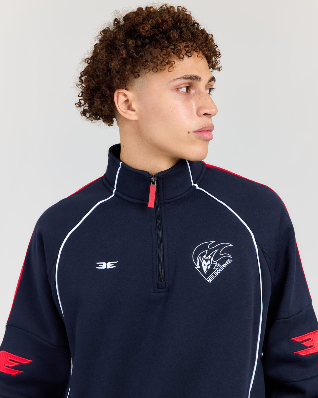 AFL x EE Retro 1/4 Zip - Melbourne
