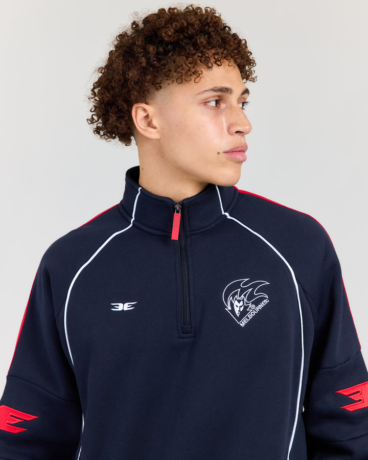AFL x EE Retro 1/4 Zip - Melbourne