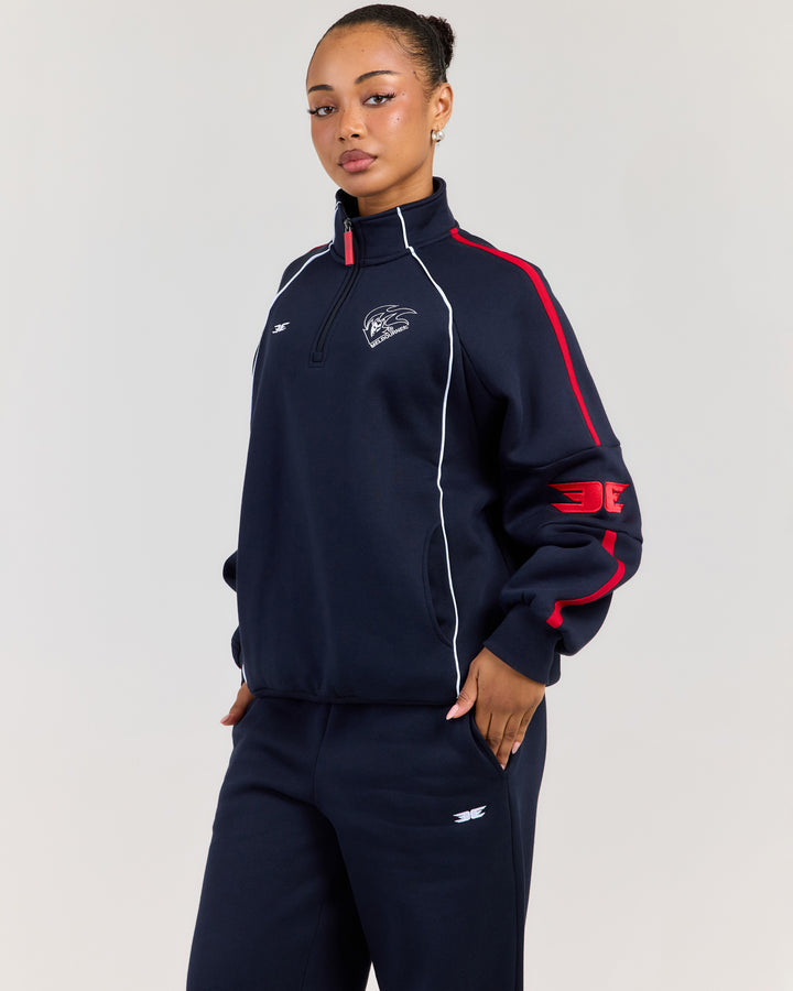 AFL x EE Retro 1/4 Zip - Melbourne