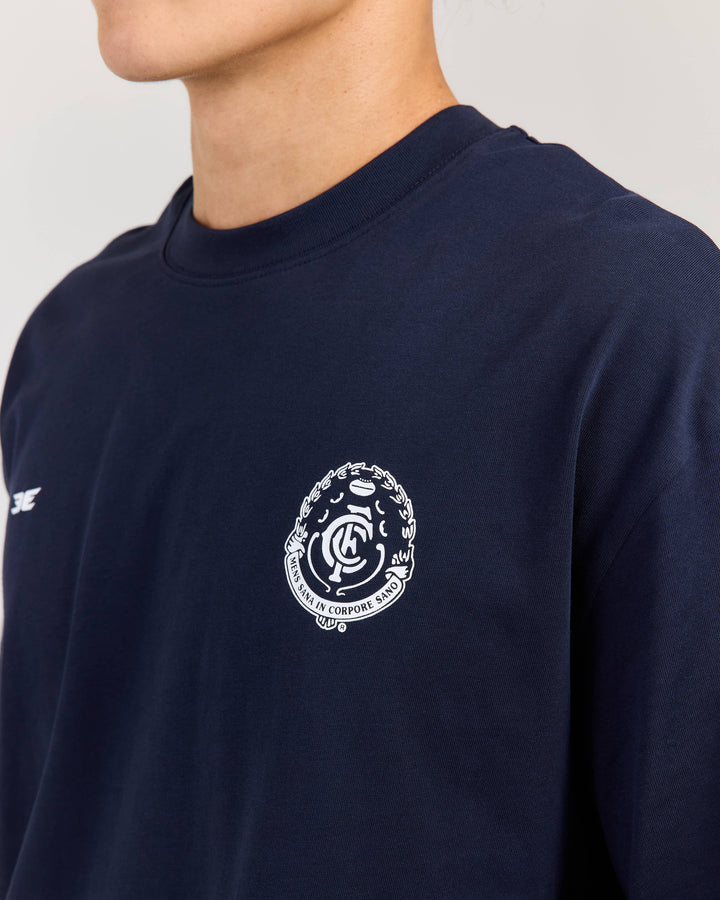 AFL x EE Oversized Tee - Carlton