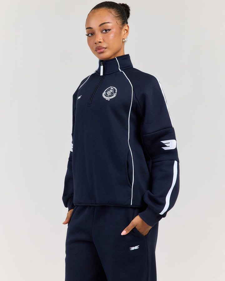 AFL x EE Retro 1/4 Zip - Carlton