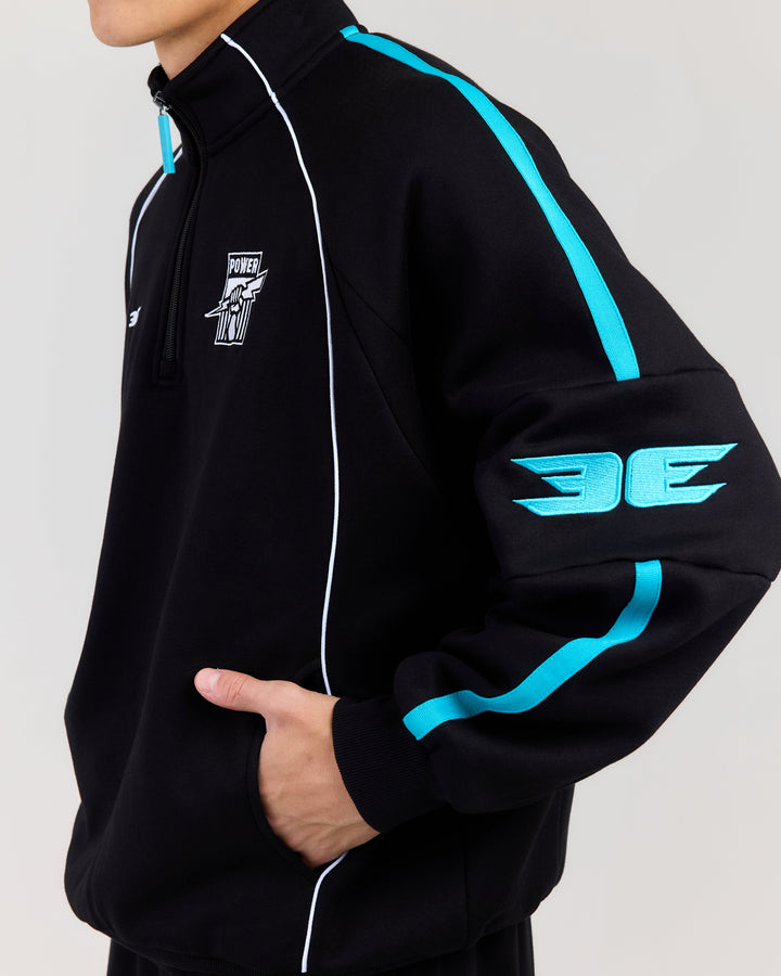 AFL x EE Retro 1/4 Zip - Port Adelaide