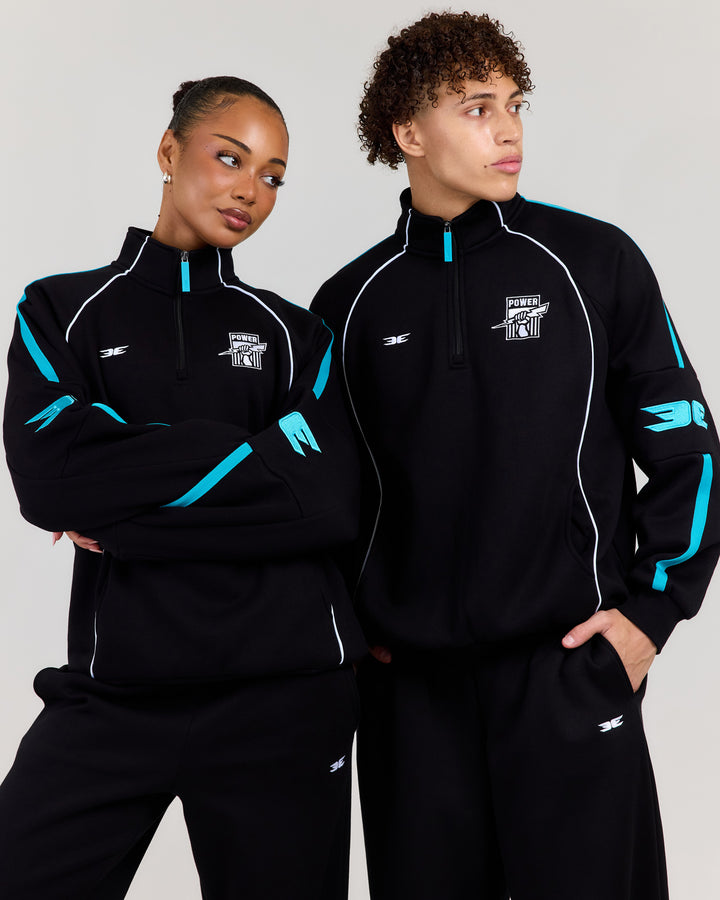 AFL x EE Retro 1/4 Zip - Port Adelaide