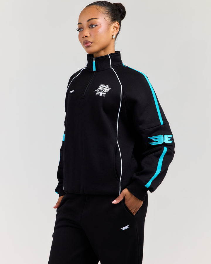 AFL x EE Retro 1/4 Zip - Port Adelaide