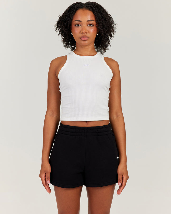 EE Ribbed Singlet - White