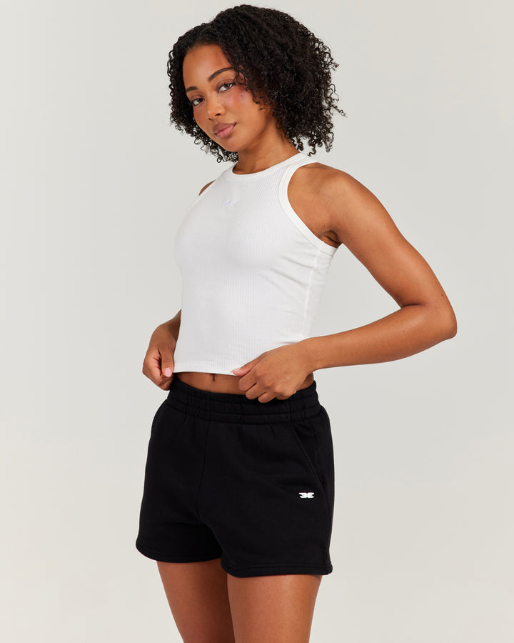 EE Ribbed Singlet - White
