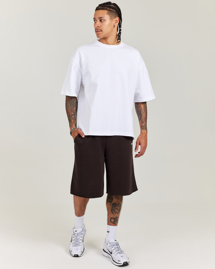 Omni Oversized Shorts - Coffee Bean