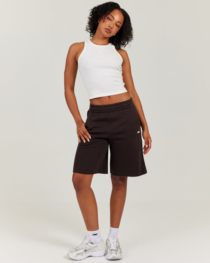 Omni Oversized Shorts - Coffee Bean