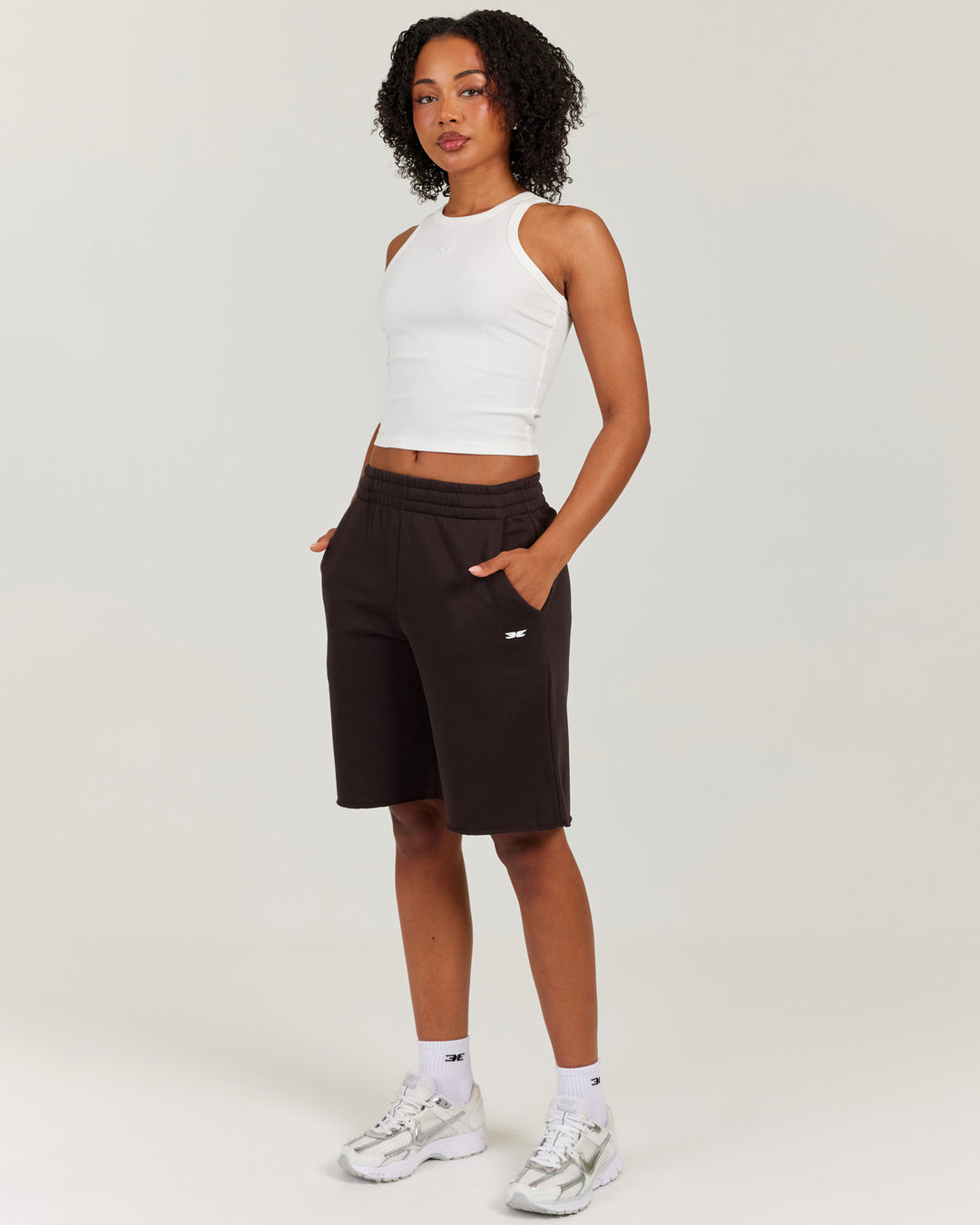Omni Oversized Shorts - Coffee Bean