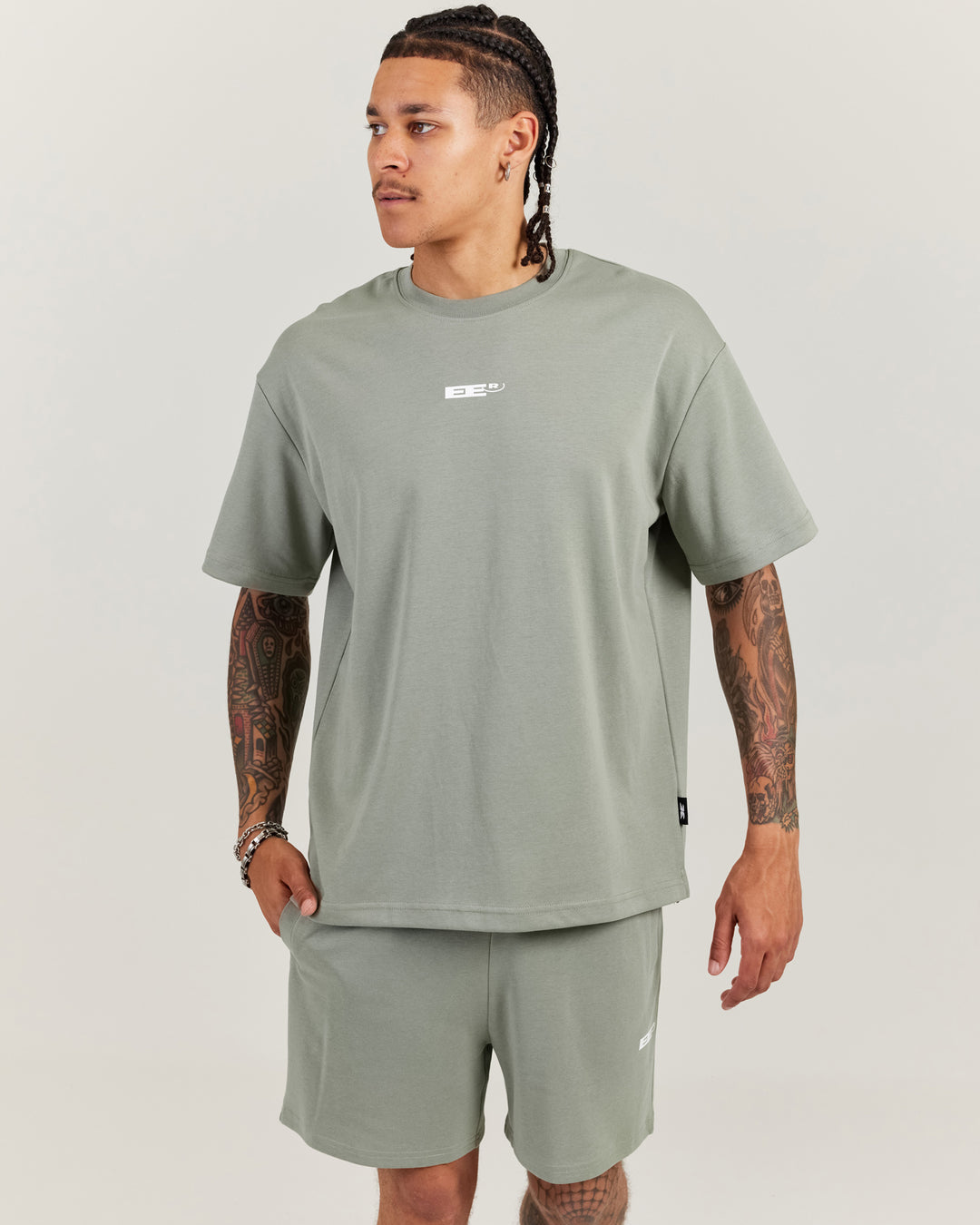 Arc Oversize Men's Tee - Dusty Sage