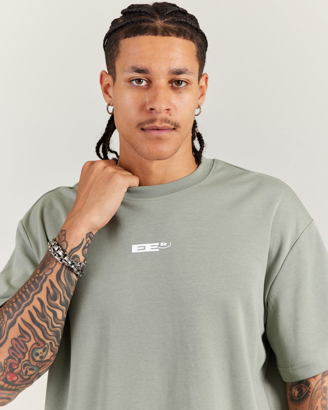 Arc Oversize Men's Tee - Dusty Sage