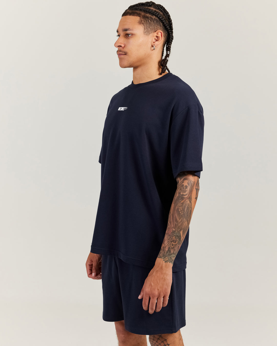 Arc Oversize Men's Tee - Navy