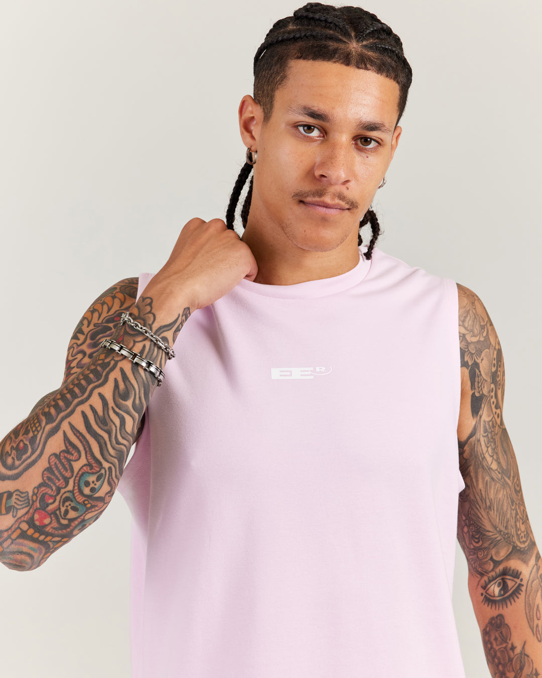 Arc Men's Tank - Soft Pink