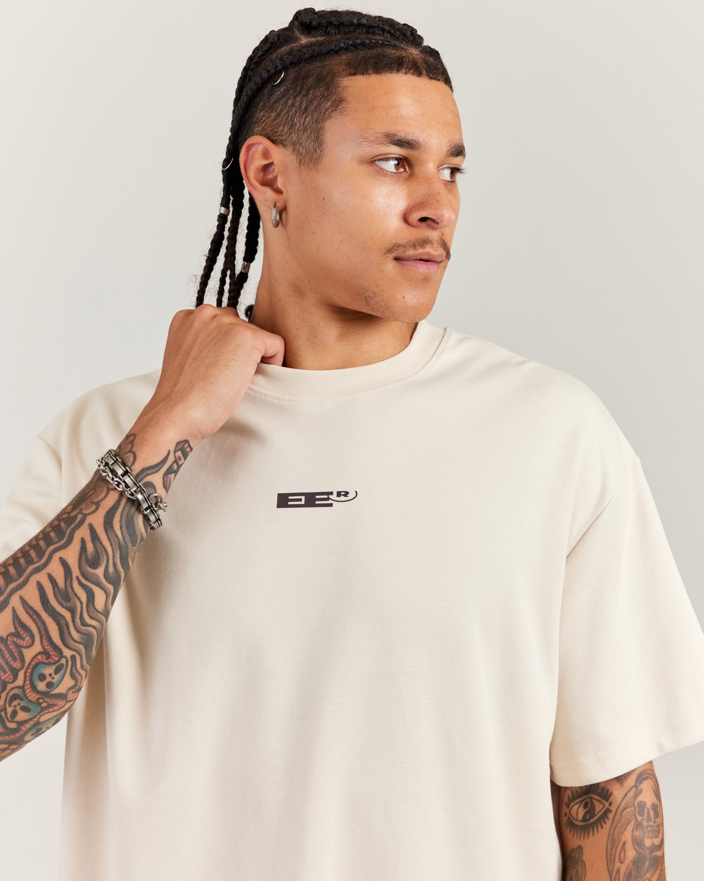 Arc Oversize Men's Tee - Bone – Elite Eleven