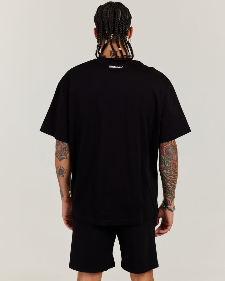 Men's Oversized Tri Ball Tee - Black