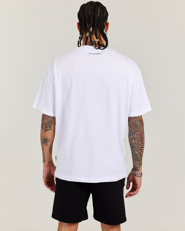 Men's Oversized Tri Ball Tee - White
