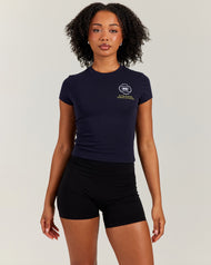 Women's Clubhouse Baby Tee - Navy