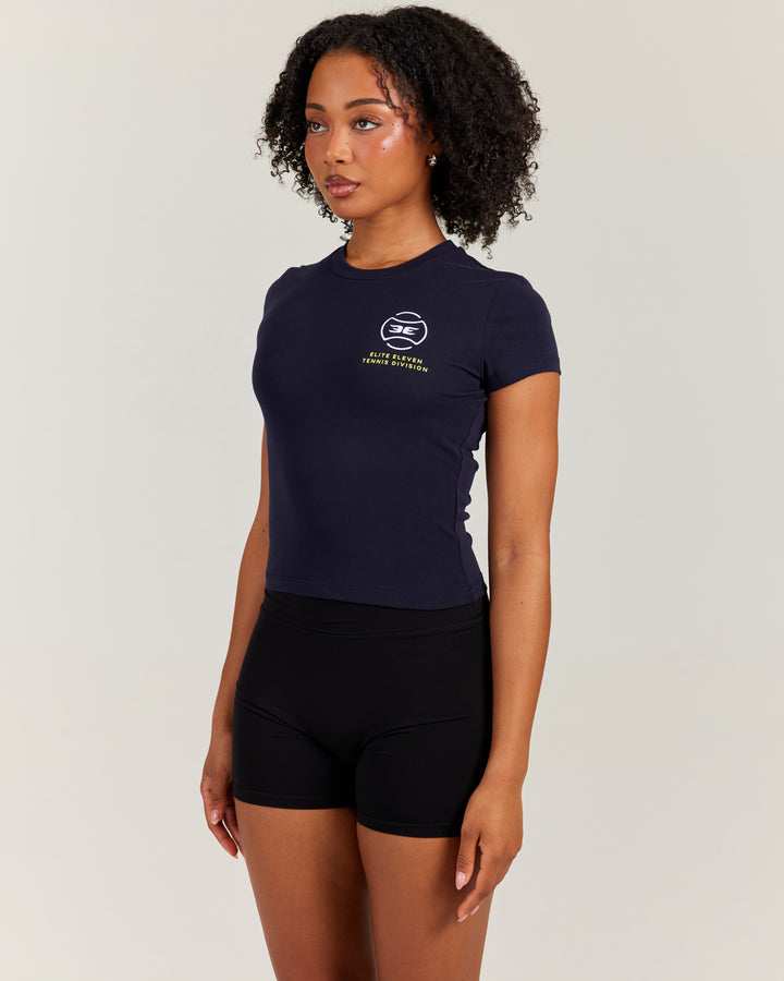 Women's Clubhouse Baby Tee - Navy