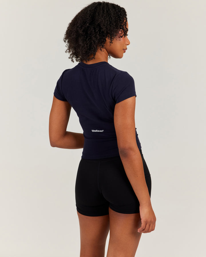Women's Clubhouse Baby Tee - Navy