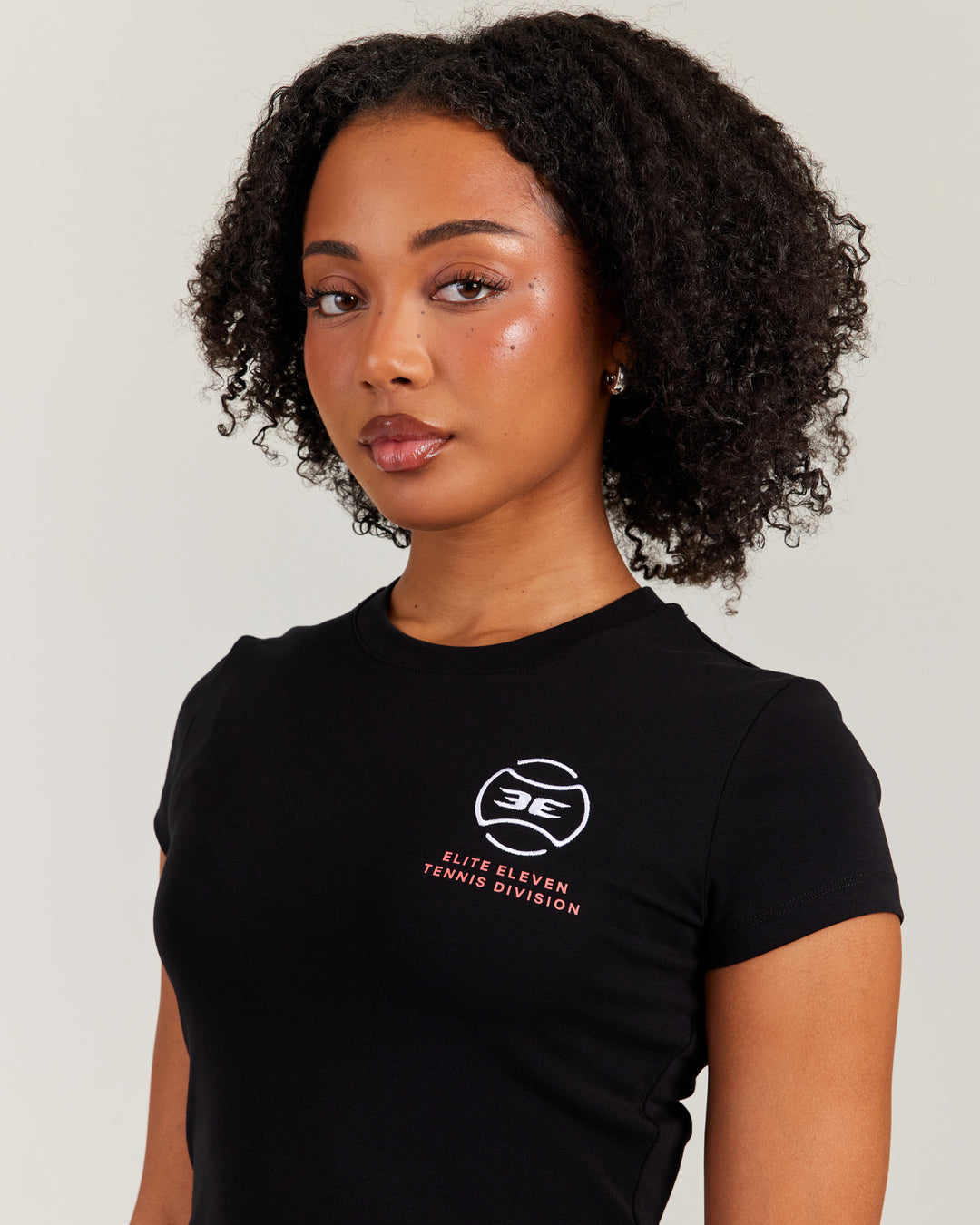 Women's Clubhouse Baby Tee - Black