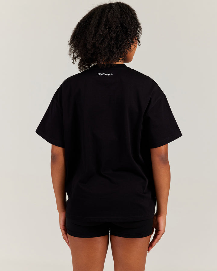 Women's Oversized Tri Ball Tee - Black