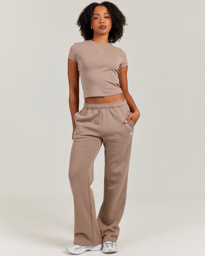 Omni Straight Leg Trackpants - Toasted Cashew