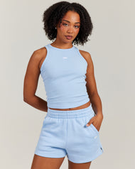 Ribbed Singlet - Light Blue