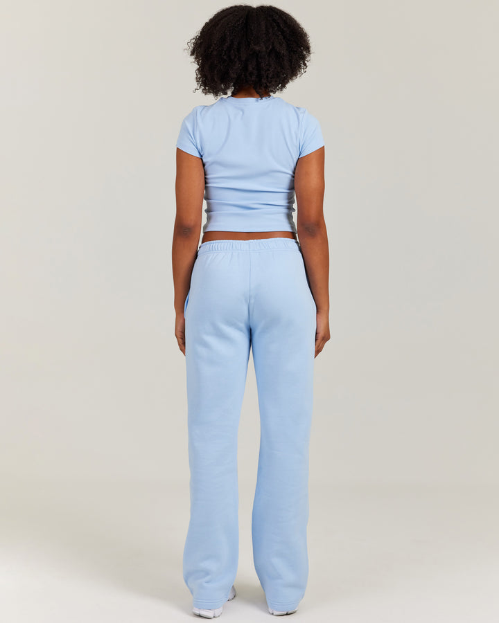 Omni Straight Leg Trackpants - Light Blue