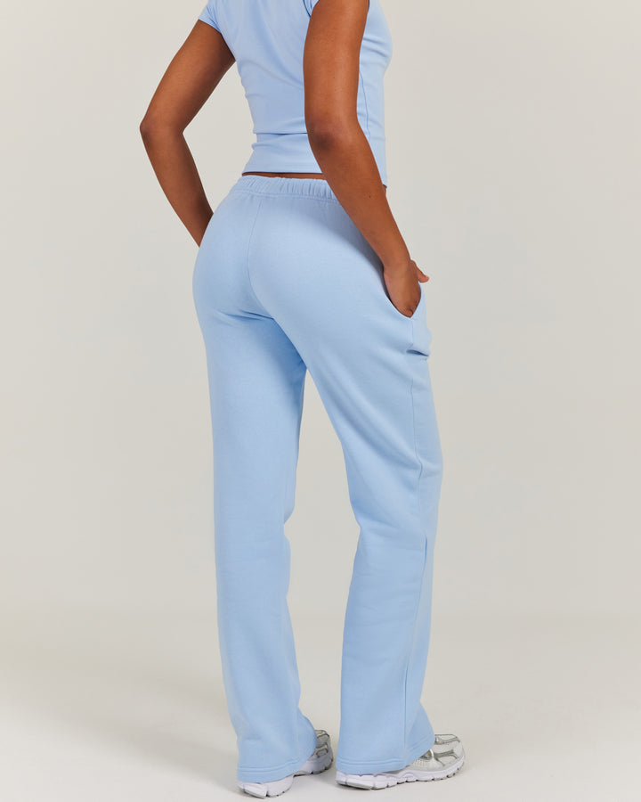 Omni Straight Leg Trackpants - Light Blue