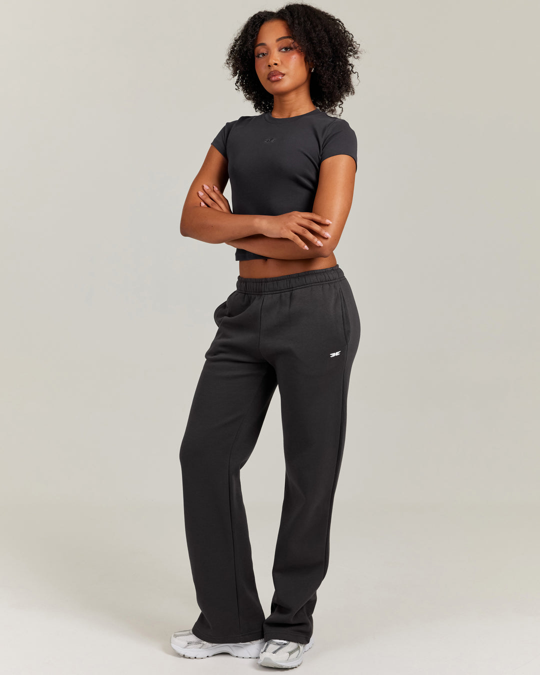 Omni Straight Leg Trackpants - Charcoal