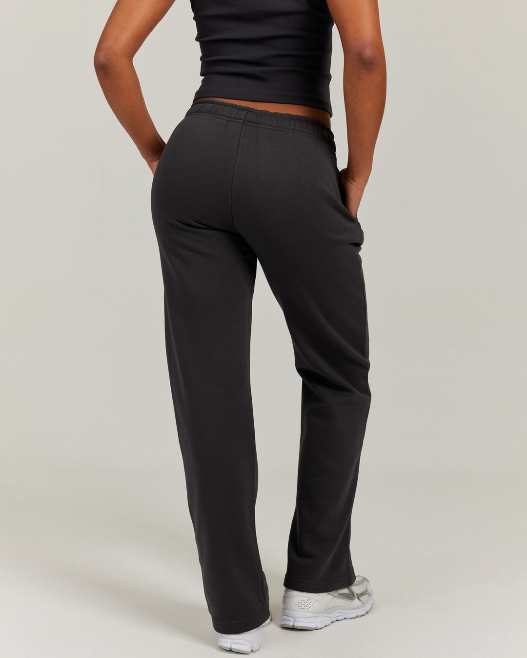 Omni Straight Leg Trackpants - Charcoal