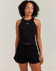 Ribbed Singlet - Black/White