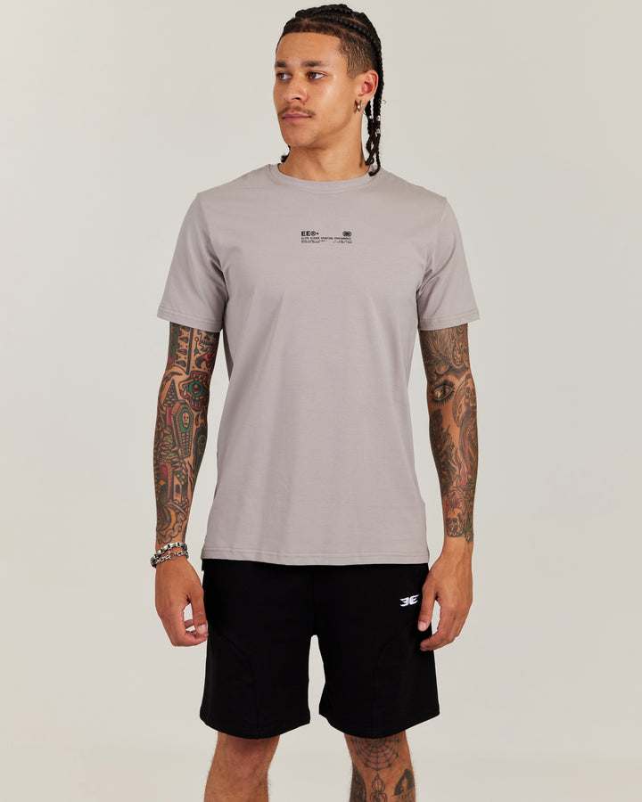 Worldwide Fitted Tee - Light Grey