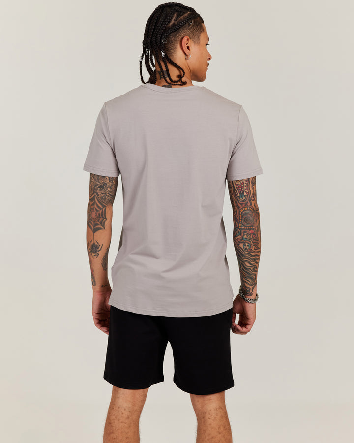 Worldwide Fitted Tee - Light Grey