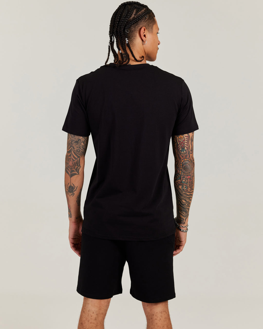 Double E Fitted Tee - Black / Black