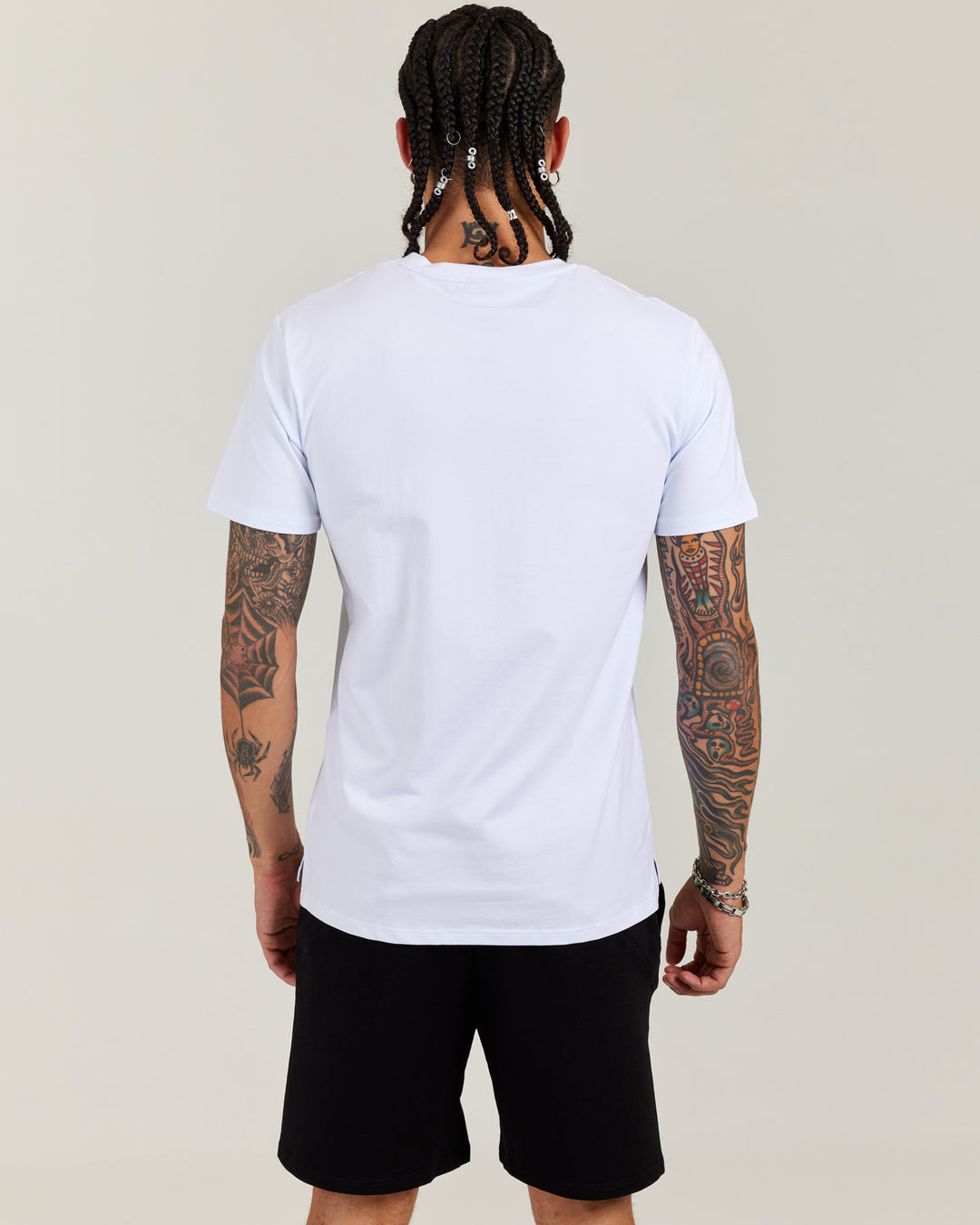 Double E Fitted Tee - White