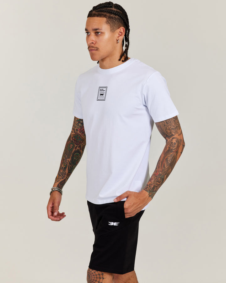 Double E Fitted Tee - White