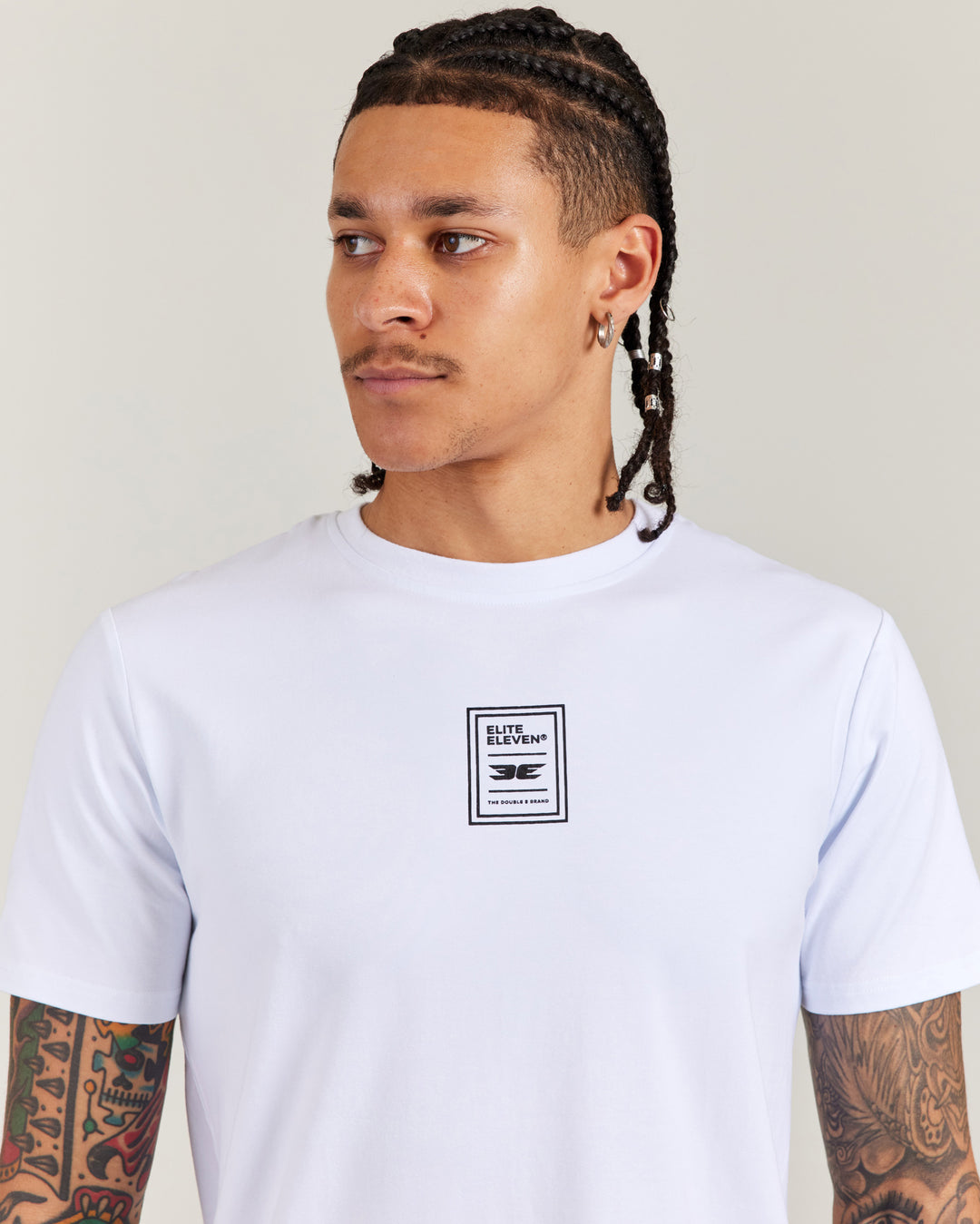 Double E Fitted Tee - White
