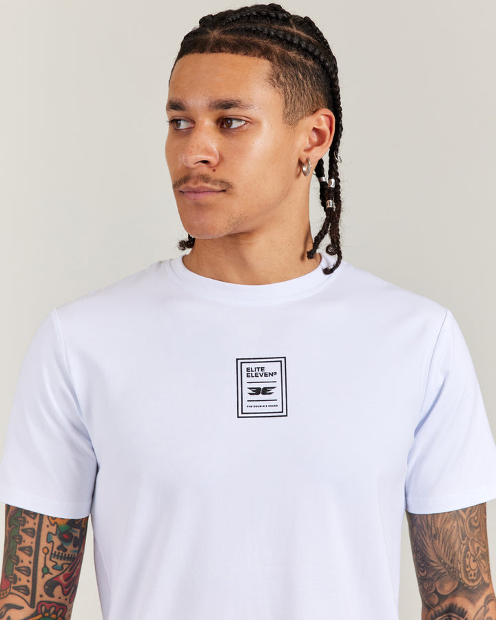 Double E Fitted Tee - White