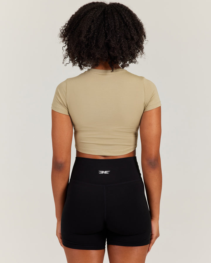 Elite Crop Tee - Sage