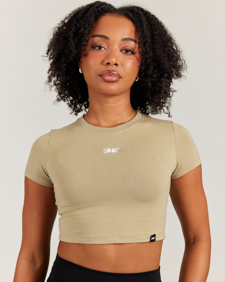 Elite Crop Tee - Sage