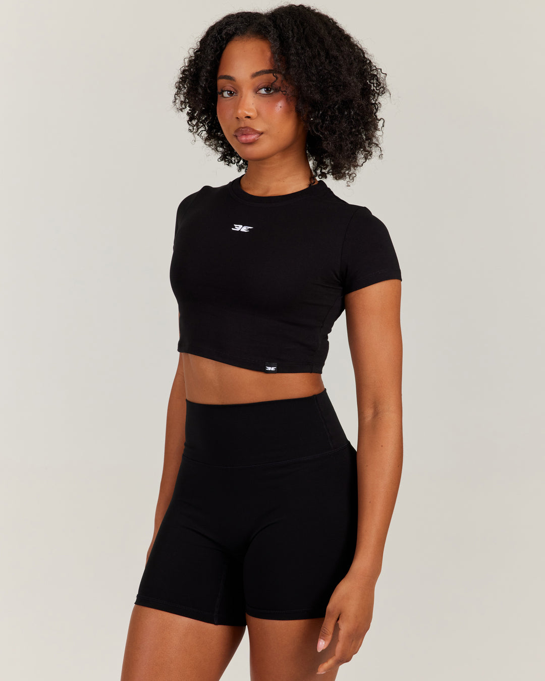 Elite Crop Tee - Black