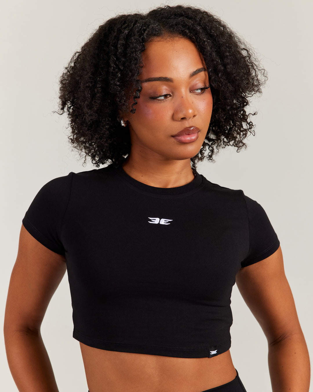 Elite Crop Tee - Black