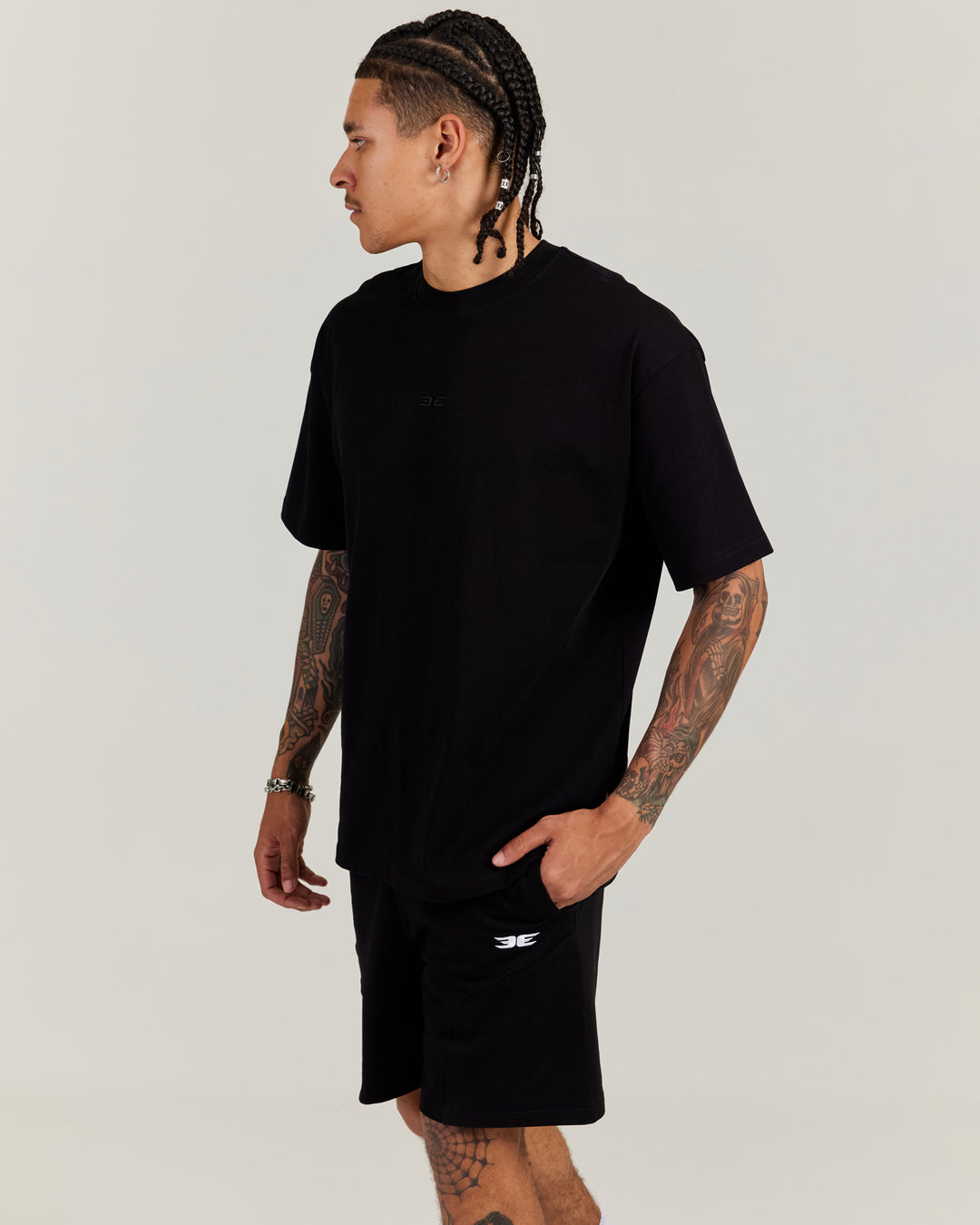 V3 Oversized Classic Tee - Black