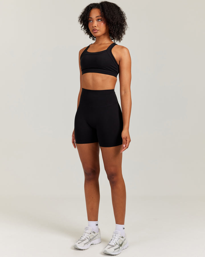 Invisible Scrunch Shorts - Black