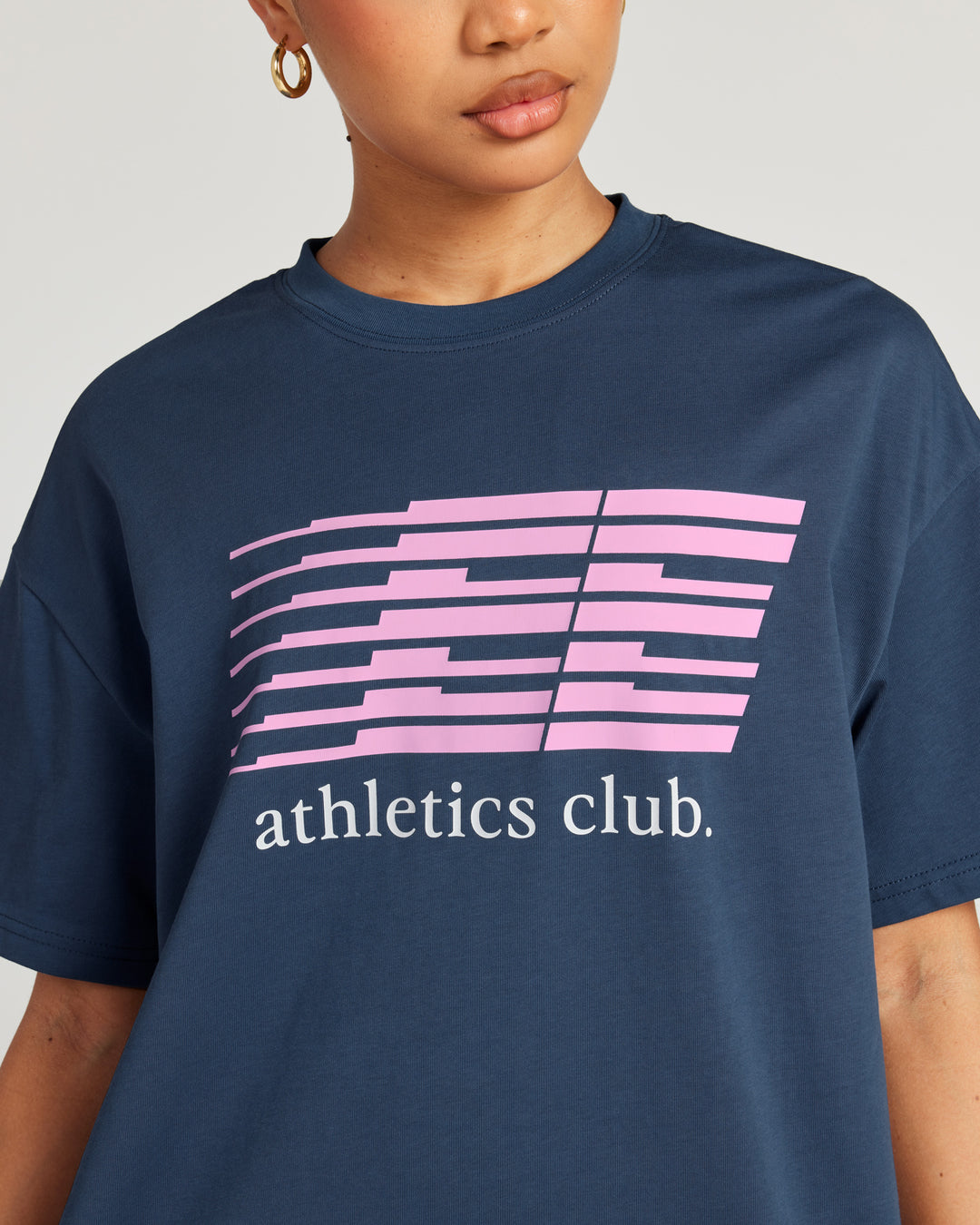 Women's Athletics Club Tee - Blue Slate